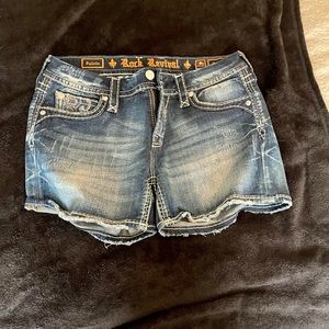 Rock Revival denim shorts. Excellent condition, 0 tears, stains or wear and tear